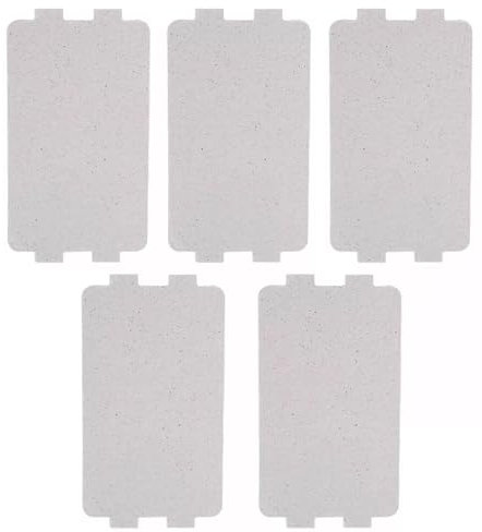 5 Pcs Microwave Oven Mica Plate Sheet, Microwave Oven Parts Waveguide Cover, Replacement Repairing Accessory for Kitchen (116 x 64 mm)