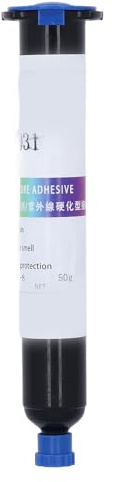 Hyuduo Endurecimiento Rápido -UV Adhesivo Epóxido Adhesivo de Resina para Protección de Soldadura Electrónica, de Unión UV Compacto y Portátil para Barcos y Aplicaciones Automotrices