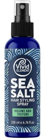 Vivid Element Sea Salt Spray 200ml, Volume & Texture, Beach Look, Short to Medium Hair, Matte Finish, For Men & Women
