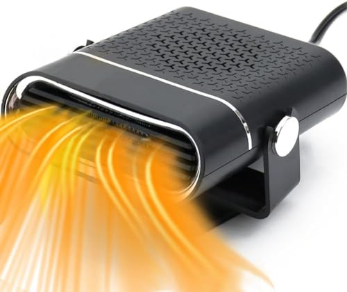 DSLIHA Car Heater Fan, Portable Heater for Car, 12V 150W Car Heater with 2 in 1 Fast Heating/Cooling, Car Windshield Fast Defroster & Defogger, car heaters that plug into cigarette