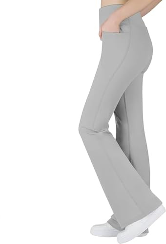 Leggings acampanados negros de algodón para niñas, pantalones de yoga acampanados, pantalones de yoga para niños, pantalones de chándal de color sólido, pantalones acampanados, pantalones de ballet