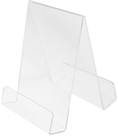 Ciieeo Présentoir à Livres pour Rangement en Acrylique Transparent, Facile à Installer Support Moderne et Fonctionnel pour Bibliothèque ou Librairie