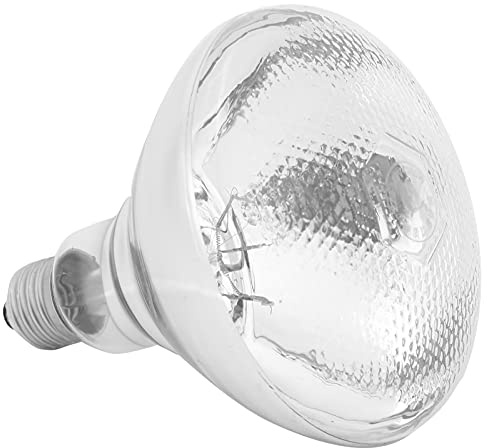 Zerodis Lampada Riscaldante per Allevamento, Lampada Riscaldante per Animali Domestici da 250 W Lampadina Isolante per Allevamento a Infrarossi a Temperatura Regolabile(Bianca)