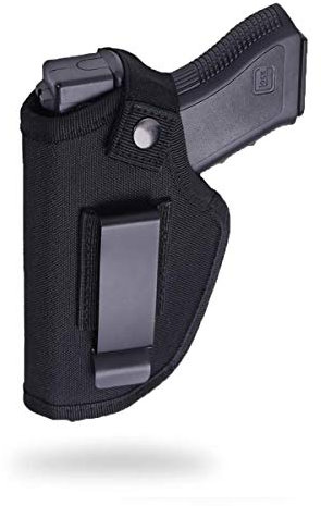 Verdeckte Pistolenholster für Männer Frauen, Universal Holster für Pistolen 9mm, abnehmbare Gürtelholster Training Gun Pouch, IWB/OWB Holster rechts und Links passend für S&W M&P Shield Glock …