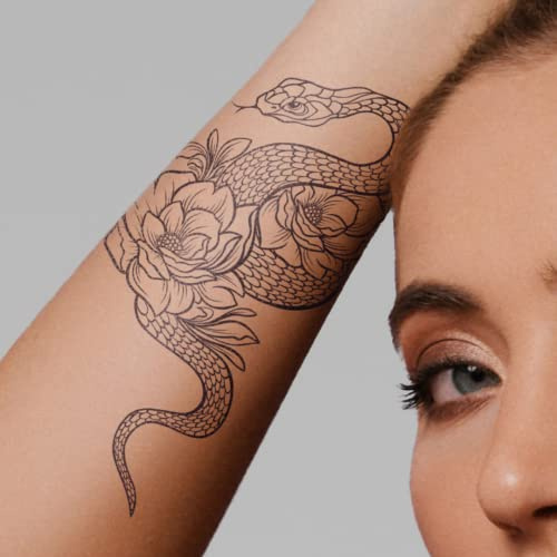 MyJagua Tattoo Serpens | 1-2 Wochen Haltbar | Auf Pflanzenbasis | Hautverträglich | Wasserfest | Neue Technologie | Kein Klebe-Tattoo