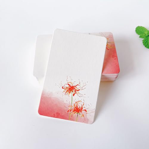 Generic 50 Blanko-Karten, individuelle Visitenkarten, Lernkarten, doppelseitig, weiß, 8,5 x 5,5 cm