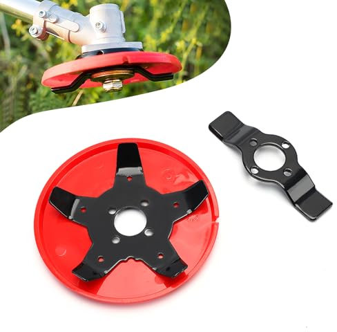 FePen Dispositif de Désherbage, Lame de Débroussailleuse, Tête de Coupe Herbe, Accessoires de débroussailleuse, Tête De Débroussailleuse à Gazon pour Les Champs De Riz et Les Terres Arides