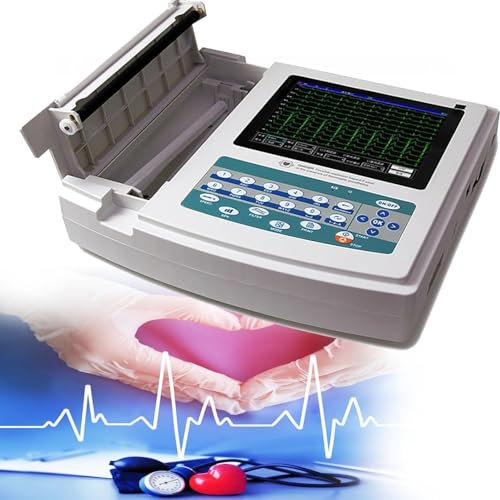 Home Heart Health Monitor, 12-avlednings EKG/EKG-monitor, Timing Printing, med EKG-vågformsdemonstrationsläge, manuell eller automatisk registrering av vågformer för medicinsk användning