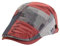 HIQIU Schiebermütze Herren Flatcap Barret Cap, Schirmmütze Herren Patchwork Baskenmütze Gatsby Newsboy Cap Golfermütze (DE/NL/SE/PL, Alphanumerisch, M, L, Weinrot-a)