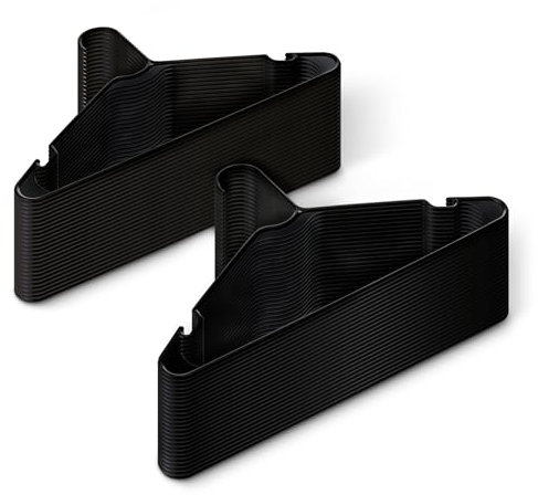 Amazon Basics Kleiderbügel aus Kunststoff, Erwachsenengröße, Schwarz, 50 Stück