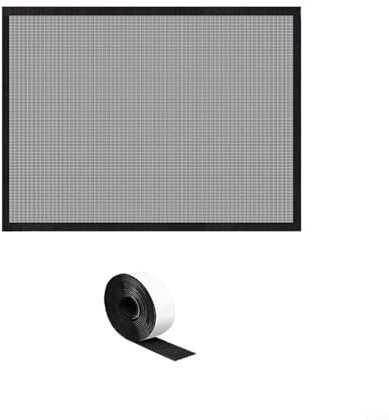 Zilimontt Black Heavy Duty Fire Guard, Fireplace Screen, Open Fire, Log Burner, Spark Screen, Draft Guard Cover (29 * 40in)