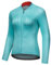 Santic Radtrikot Damen Langarm Fahrradtrikot Atmungsaktiv Rennrad Fahrrad Trikots Mit Rückentaschen Blau M