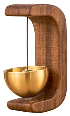 Timbre magnético para puerta de comerciante, timbre de puerta de madera, campanillas de madera para colgar en la puerta delantera, adornos de madera para puerta delantera, decoración para negocios al