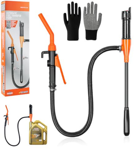 Automatische Absaugung Pumpe,Siphon Pumpe Elektrisch,Siphon Pumpe tragbare,Elektrische Transferpumpe,Dieselpumpe Kanisterpumpe mit Schlauch-2,4 GPM, für Benzin, Diesel,benzinpumpe für kanister