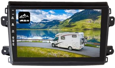 BergGPS FD-9000-F8 9 Navi für FIAT Ducato Wohnmobile (ab 2021) – Camper Navigation, DAB+ Radio, CarPlay & Android Auto, Stellplatz-Apps, Europa-Karten