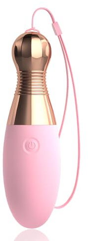 Oziral Vibratore con telecomando, stimolazione del punto G e del clitoride, 10 modalità di vibrazione, sex toy Per coppie e donne, uovo vibrante ricaricabile, stile palla da bowling, rosa