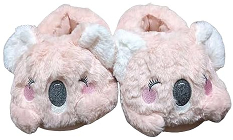 Generisch Inverno Uomini Donne Carino Cartoon Peluche Donne Ciabatte 2025 Pantofole Donna Memory Foam Natale Pelle d'agnello Pantofole, Colore: rosa., Medium
