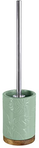 KW Luxury Ceramic/Porcelain/Stoneware Toilet Brush and Holder (Maldives Green)