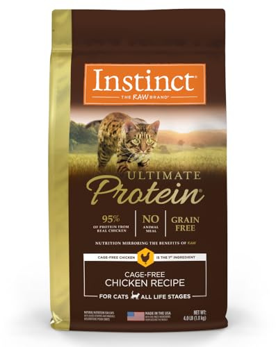 Instinct Ultimate Protein, Natural Dry Cat Food, Grain Free Recipe - Cage Free Chicken, 4 lb. Bag