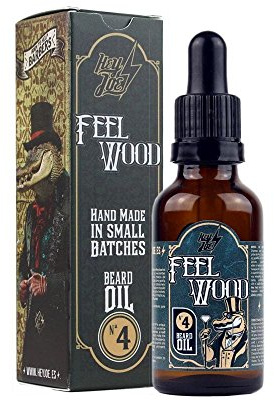 HEY JOE! - Olio Per Barba N. 4 Feel Wood | Olio Per Barba Da Uomo Naturale Rinfrescante Con Aroma Di Legno Di Cedro E Ginepro - 30ml
