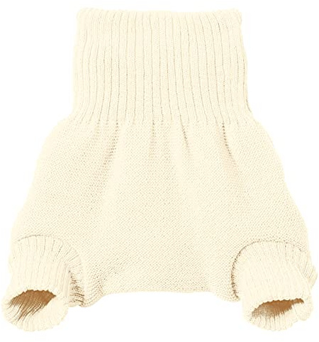 Disana WOLLWINDELHOSE, 100% Bio-Merinowolle GOTS, IVN Best | Newborn Neugeborene Baby Kleinkind, Kind Unisex | Baby Erstausstattung | Made in Germany | Natur Gr. 62-68