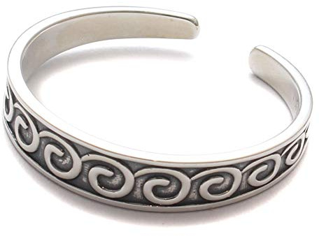 loveyourdiamonds Bague d'orteil pour gros orteil avec motif ondulé en argent sterling 925