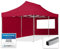 TOOLPORT Faltpavillon Faltzelt Pavillon 3x6m - 2 Seitenteile Aluminium 32mm Partyzelt 700N rot