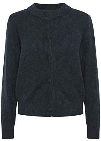 ICHI Ihkamara Ca4 Maglione Cardigan, 194010/Total Eclipse, XS Donna