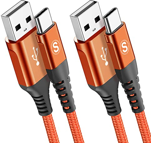 2-Pack 1M USB C Cable 3.1A Fast Car Charger Cable Compatible for iPhone 16 15 Plus Pro Max, Samsung Flip/Fold 7 6 5 4 3 S25 S24 S10 S20 S21 S22 S23 A16/15/14/13/12 A35/A34 A56/55/54, Pixel 9 8 7 6
