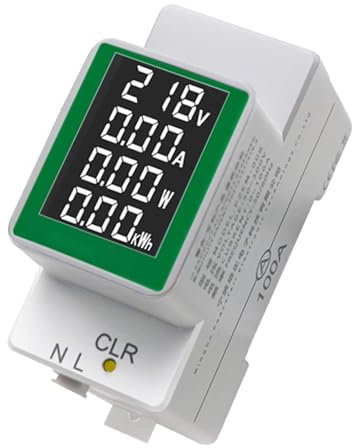 Jadeshay Compteur Électrique, PZEM-008 Ampèremètre AC50-300V/100A Testeur de Tension à Affichage Numérique Wattmètre avec Rétroéclairage