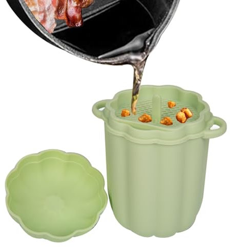 Barattolo di grasso per filtro olio | Contenitore per grasso per pancetta in silicone da 460 ml | Contenitore per grasso per pancetta, separatore di grassi per olio da cucina forma di zucca,