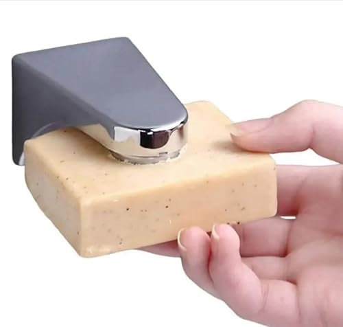 Seifenhalter mit Magnet und Metallgegenstück, PLatzorganizer mit Klebestreifen - Mehrweg Seifenschalen & Seifenablage für Bad für mehr Platz ohne Bohren (Silver)