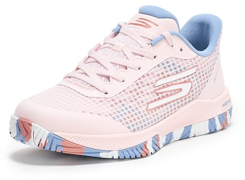 Skechers Women's Viper Court Pro Pickleball Sneaker, Light Pink, 10