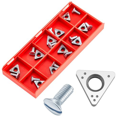 MorningRo 20 Pcs 6914-10 Negative Rake Carbide Insert Brake Lathe Bits