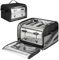 Toaster Cover 4 Slice with Aluminum Foil Lining and Base Compatible with Cuisinart/BELLA/Black and Decker,Cover Only,Black
