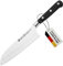 GROSSMAN® 110EP - Elite Pro | Santoku Messer 29,0 cm | Ultrascharfer Küchenmesser | Deutschem Edelstahl Klinge 16,0 cm | mit Ergonomischen Griff 13,0 cm (142 Gramm)