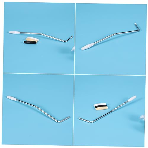 Toyvian Leva Tremolo Facile da Usare e Installare 5mm per Chitarra Elettrica in Metallo Argento con 3 Cappucci Compatibile con Sistema Tremolo Singolo Standard