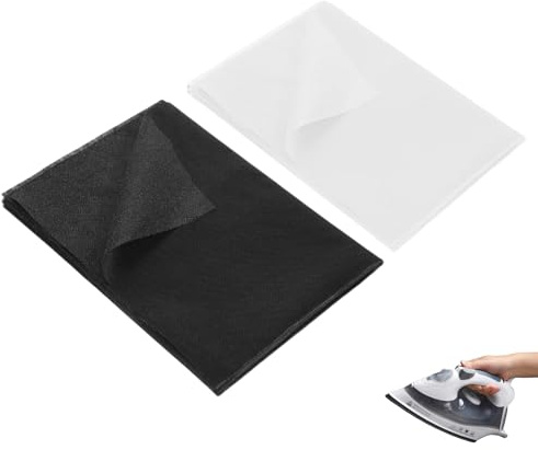 2 Metres of Ironing Fleece 100 x 100 cm, 30 g/m² Ironing Fleece for Reinforcing Fabric, Volume Fleece for Iron-On Ironing Insert, Ironing Fabric, Non-Woven Fabric Sold by the Metre