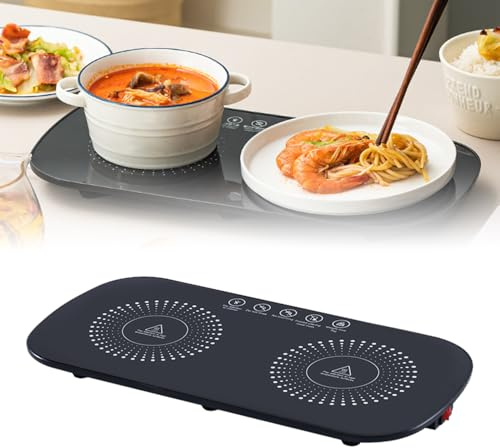 Bandeja De Calentamiento Eléctrico, Calentador De Comida, Bandeja Calienta Platos, Placa Calentadora, Almohadilla Térmica Para Alimentos, Placa De Calor Para Bufés, Familia, Fiestas, Eventos