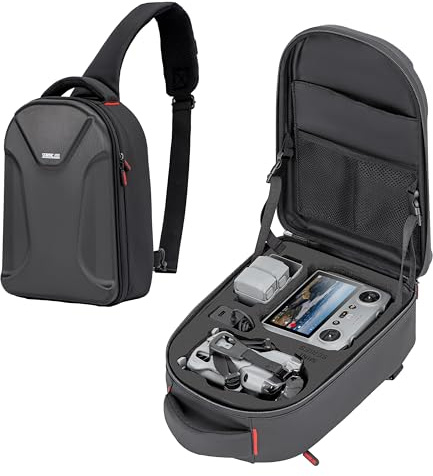 STARTRC Mini 5 Pro väska, hård vattentät ryggsäck, stor drönarväska för 11-tums bärbara datorer, resväska för DJI Mini 5 Pro, RC 2/RC-N-styrenhet, Fly More combo och tillbehör