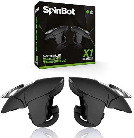 SpinBot Battlemods X1 | Mobile Gaming Triggers For Smartphone| For Bgmi/Free Fire Max/Cod Mobile- (Black)