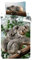 Bettwäsche Set Koala mit Baby in Wildnis auf Eukalyptusbaum Bettdeckenbezug 140 x 200 cm, Kopfkissenbezug 70 x 90 cm, 100 % Baumwolle, für Kinder Teenager Erwachsene
