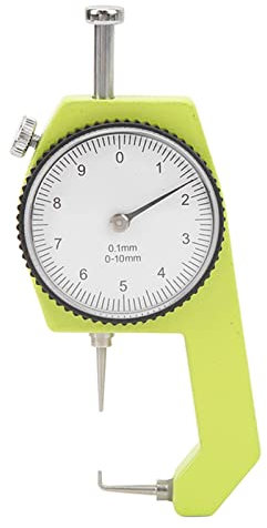 Medidor de Espesor de Esfera, Rango de 0-10mm, Precisión de 0,1mm, Medidor de Espesor de Punta Curva Portátil para Medición de Tubo Redondo Hueco