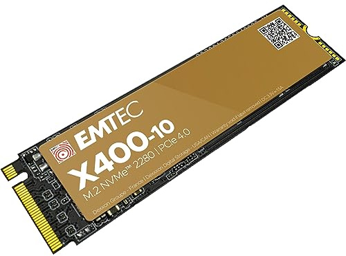 Emtec ECSSD4TX410 interne SSD 4TB 7400/7000MB/sek. X400-10 NVMe PCIe Gen. 4 M.2 - ECSSD4TX410