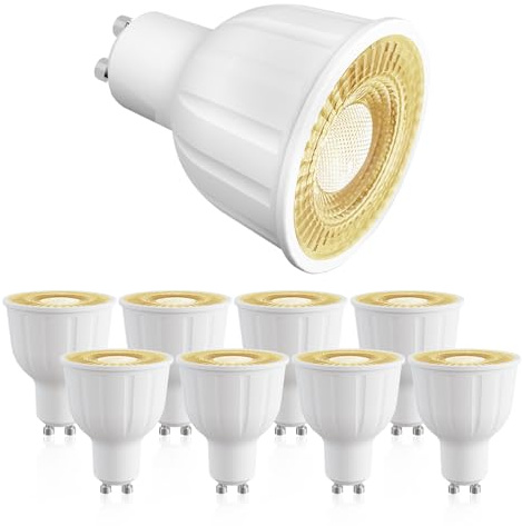 ezmyma Gu10 led Neutralweiss 12W,1150LM gu10 glühbirne 4000K Neutralweiß Ersetzt 110W Halogen Leuchtmittel,Reflektorlampe GU10,Nicht Dimmbar,8 Stück