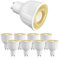 ezmyma Gu10 led Neutralweiss 12W,1150LM gu10 glühbirne 4000K Neutralweiß Ersetzt 110W Halogen Leuchtmittel,Reflektorlampe GU10,Nicht Dimmbar,8 Stück