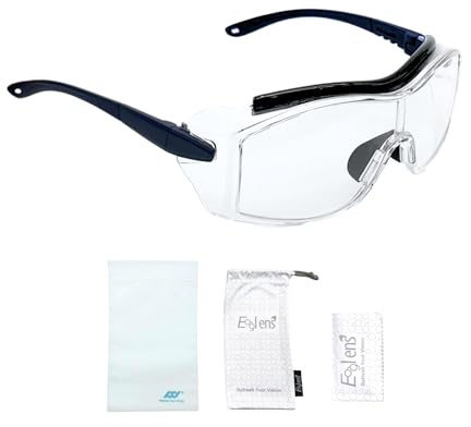 Eaglens.54 Clear Anti-Fog Safety Glasses Goggles Impact Resistant Scratch Resistant Protective Eyewear Industrial Wide Vision