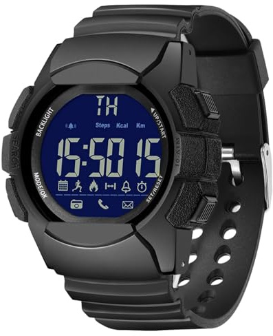 Orologi da allenamento da uomo, orologi sportivi da uomo impermeabili | Orologi da fitness da uomo Orologio sportivo con display a LED - Orologi intelligenti portatili multifunzione per la corsa