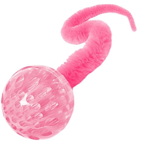 Palline rimbalzanti per gatti, giocattolo a forma di verme per gatti - Divertenti giocattoli per gatti con coda - Palla rimbalzante Giocattolo per gatti Palline giocattolo per esercizi per gatti Ora d