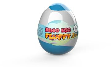 Lovin Slime - Fluffy Egg Colour Magic Slime 40ml, Fidget Toys Stretchy Anti-Stress Slime - Squishy Kids Slime for Party Bags Fillers - Fun and Relaxing Playtime Activity